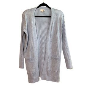 So light blue open front long cardigan size Medium